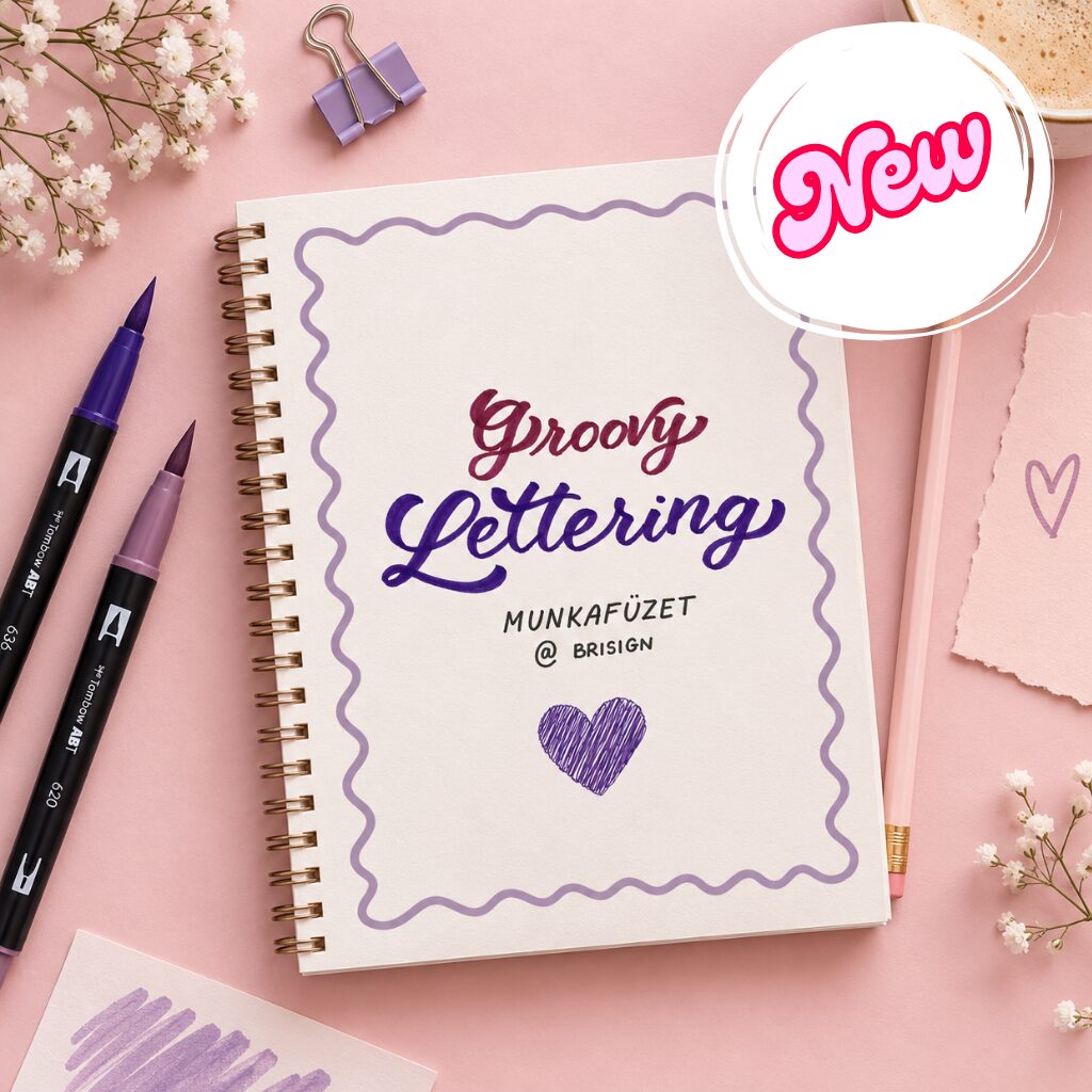 Groovy lettering munkafüzet